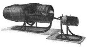 Turborreacctor Atar con motor de arranque Riedel
